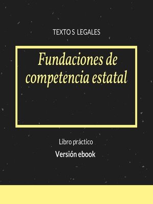 cover image of Fundaciones de competencia estatal